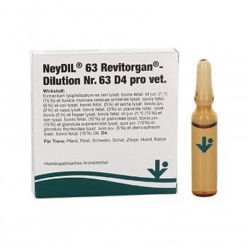 NEYDIL Nr.63 Revitorgan Dil.D 4 pro Ampullen vet.