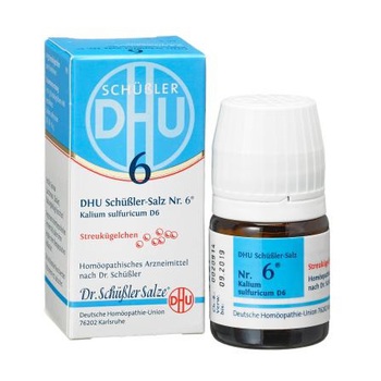 BIOCHEMIE DHU 6 Kalium sulfuricum D 6 Globuli