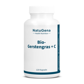 BIO GERSTENGRAS+Vitamin C gepuffert vegan Kapseln