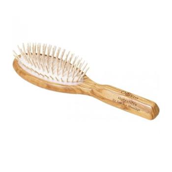 Olivenholzhaarbürste oval