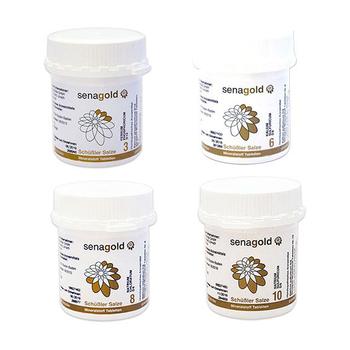 Schüssler Salze Strahlend in die Sonne Kur mit 3,6,8,10 (4x400)