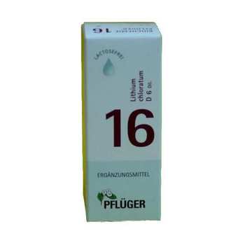 BIOCHEMIE Pflüger 16 Lithium chloratum D 6 Tropfen